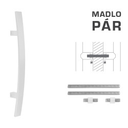 FT - MADLO kód K41C 40x10 mm UN pár | WS - Bílá matná FT - MADLO kód K41C 40x10 mm UN pár | WS - Bílá matná