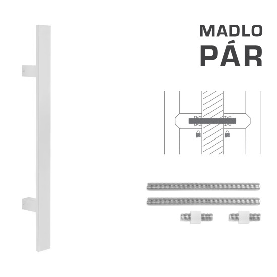 FT - MADLO kód K41S 40x10 mm UN pár | WS - Bílá matná