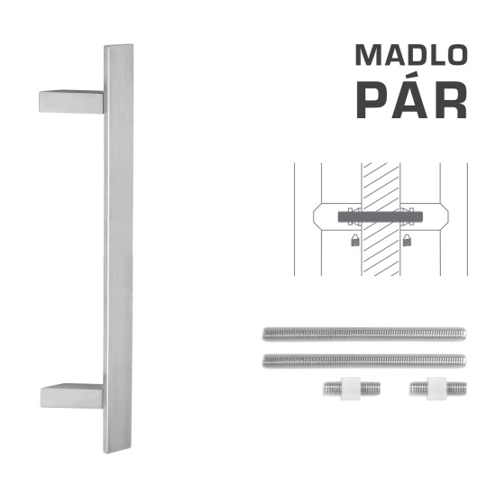 FT - MADLO kód K41Z 40x10 mm UN pár | BN - Broušená nerez