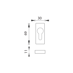 FT - ROZETA 2079 | BN - Broušená nerez