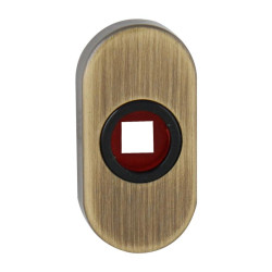 FT - Rozeta R - POD kliky - 60 x 30 mm | OGS - Bronz česaný matný FT - Rozeta R - POD kliky - 60 x 30 mm | OGS - Bronz česaný matný