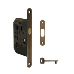 FT - Zámek na posuvné dveře 60/50 BB | OGS - Bronz česaný matný FT - Zámek na posuvné dveře 60/50 BB | OGS - Bronz česaný matný