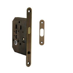 FT - Zámek na posuvné dveře 61/50 WC | OGS - Bronz česaný matný FT - Zámek na posuvné dveře 61/50 WC | OGS - Bronz česaný matný