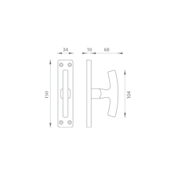 GI - Oliva / rozvora | F1 - Stříbrný elox GI - Oliva / rozvora | F1 - Stříbrný elox