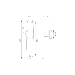 GI - Štít s koulí - B / 7071 | F9 - Nerez elox GI - Štít s koulí - B / 7071 | F9 - Nerez elox