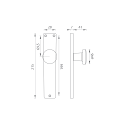 GI - Štít s koulí - I / 7071 | F2 - Šampaň elox GI - Štít s koulí - I / 7071 | F2 - Šampaň elox