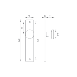 GI - Štít s koulí - TB / 7071 | F9 - Nerez elox GI - Štít s koulí - TB / 7071 | F9 - Nerez elox