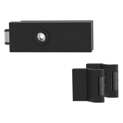 GK - PURISTO S - ZÁMEK na skleněné dveře - UV (vč. závěsů) | Grafit černá (78)