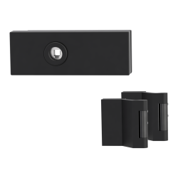 GK - PURISTO S - ZÁMEK na skleněné dveře - UV - magnetický (vč. závěsů) | Grafit černá (78)