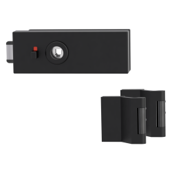 GK - PURISTO S - ZÁMEK na skleněné dveře - WC S2L (vč. závěsů) | Grafit černá (78)