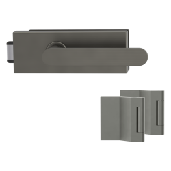 GK - PURISTO S - ZÁMEK na sklo s klikou AVUS - UV (vč. závěsů) | Kašmír šedá (27)