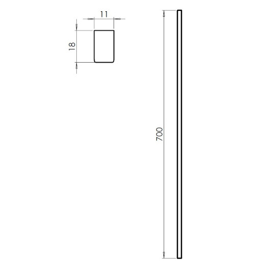GK - ÚCHOPNÁ LIŠTA PLANEO GS 49011 | Grafit černá (18)