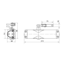 GZ - TS 1000 ramínkový samozavírač | Bílá