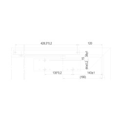 GZ - TS 2000 V BC Samozavírač s kluznou lištou | Hnědá