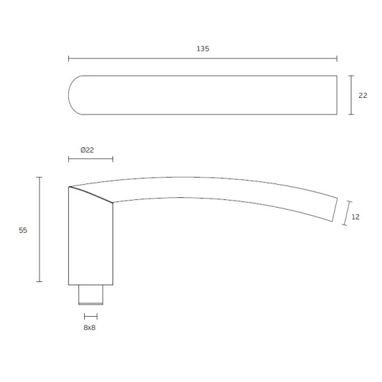 JNF - ARCO IN.00.141 - R | BN - Broušená nerez