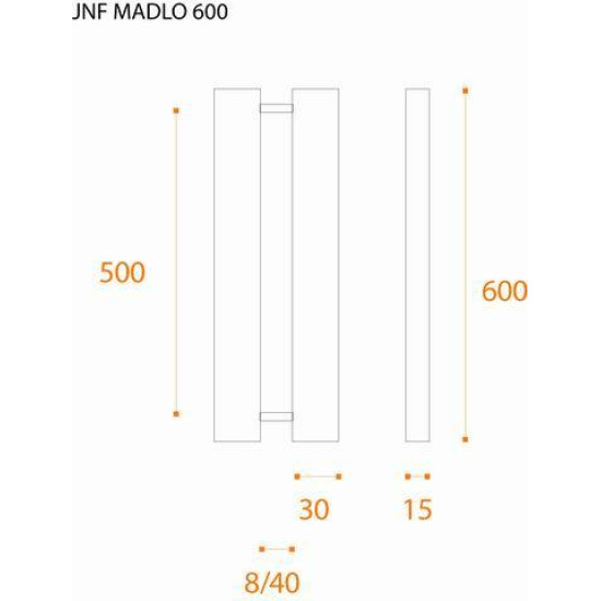 JNF - IN.07.201.600 - MADLO | BN - Broušená nerez