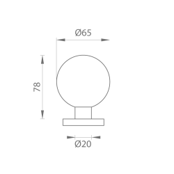 JNF - KOULE PEVNÁ IN.00.090.BA - R | ANT - Antracit