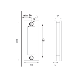 JNF - Mušle na sklo IN. 16.530 | BN - Broušená nerez