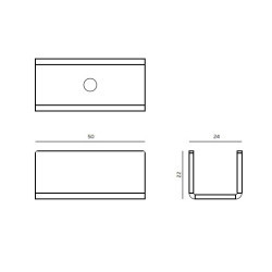 JNF - PODLAHOVÝ VODICÍ TRN NA SKLO IN.15.023 | BN - Broušená nerez JNF - PODLAHOVÝ VODICÍ TRN NA SKLO IN.15.023 | BN - Broušená nerez