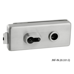 JNF - Q Kování na skleněné dveře | BN - Broušená nerez