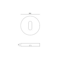 JNF - ROZETA IN.04.28R.P08M | BN - Broušená nerez