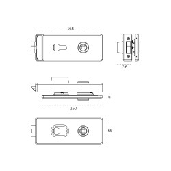 JNF - SET NA SKLO IN.20.331.Q PZ | BN - Broušená nerez