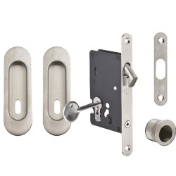 JNF - Set na posuvné dveře - BB / D - R | BN - Broušená nerez