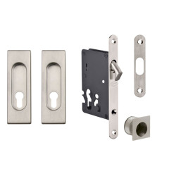 JNF - Set na posuvné dveře - PZ / D - HR | BN - Broušená nerez