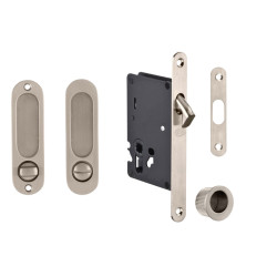 JNF - Set na posuvné dveře WC 20.237 - oválný | BN - Broušená nerez