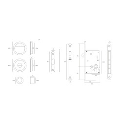 JNF - WC set IN.20.937 - kulatý | ONS - Nikl broušený