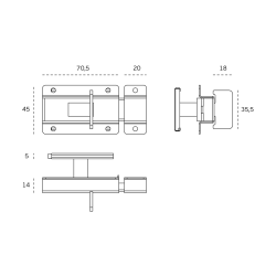 JNF - ZÁMEK IN.17.616 | BN - Broušená nerez JNF - ZÁMEK IN.17.616 | BN - Broušená nerez