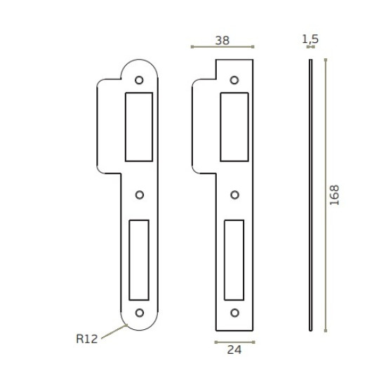 JNF - ZÁMEK PZ 72 IN.20.895.R | TB - Titanium černá