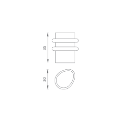 JNF - Zarážka dveří ERGO FORM IN.13.006 | BN - Broušená nerez JNF - Zarážka dveří ERGO FORM IN.13.006 | BN - Broušená nerez