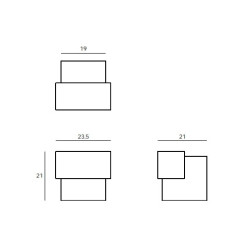 JNF - Zarážka dveří QUADRO IN.13.119 | BN - Broušená nerez JNF - Zarážka dveří QUADRO IN.13.119 | BN - Broušená nerez