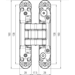 KZ - Skrytý závěs Atomica - K8080 | WS - Bílá matná