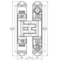 KZ - Skrytý závěs Kubica - K2460 | WS - Bílá matná