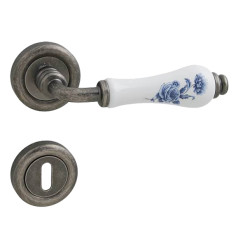 LI - DALIA 661 - R | FV/BP/MK - Šedá antik / bílý porcelán / modrý květ LI - DALIA 661 - R | FV/BP/MK - Šedá antik / bílý porcelán / modrý květ