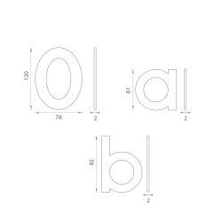 LR - Domovní číslice  LR - Domovní číslice