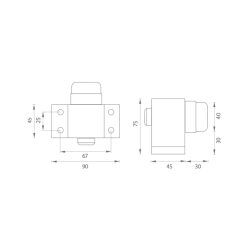 LR - Průmyslová zarážka | Stříbrná LR - Průmyslová zarážka | Stříbrná