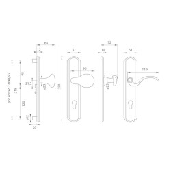 MI - LYON / RAMA M | OGA - Antik šedá MI - LYON / RAMA M | OGA - Antik šedá