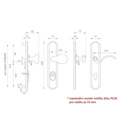 MI - LYON / RAMA PLUS M | OGS - Bronz česaný matný MI - LYON / RAMA PLUS M | OGS - Bronz česaný matný