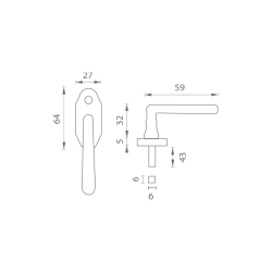 MP - ALT WIEN - půloliva MALÁ | NAT - Natural mosaz nelakovaná