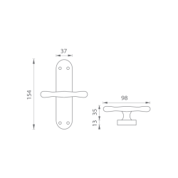 MP - ELEGANT - rozvora | OC - Chrom lesklý