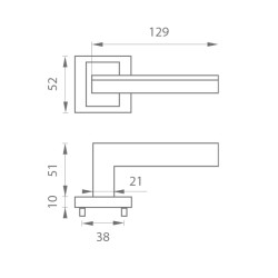 MP - JASPER - HR | NP/OC - Nikl perla / chrom lesklý MP - JASPER - HR | NP/OC - Nikl perla / chrom lesklý