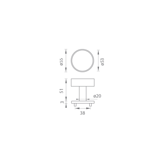 MP - KOULE - R 3SM | WS - Bílá matná