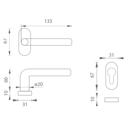 MP - MONA - UOR | BN - Broušená nerez MP - MONA - UOR | BN - Broušená nerez
