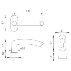 MP - NERO - UOR | BN - Broušená nerez MP - NERO - UOR | BN - Broušená nerez
