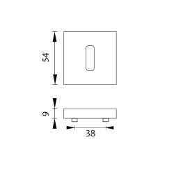 MP - ROZETA - HR | BN - Broušená nerez MP - ROZETA - HR | BN - Broušená nerez