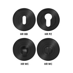 MP - ROZETA - R (šroubovací) | BS - Černá matná