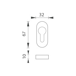 MP - ROZETA - UOR | BN - Broušená nerez MP - ROZETA - UOR | BN - Broušená nerez